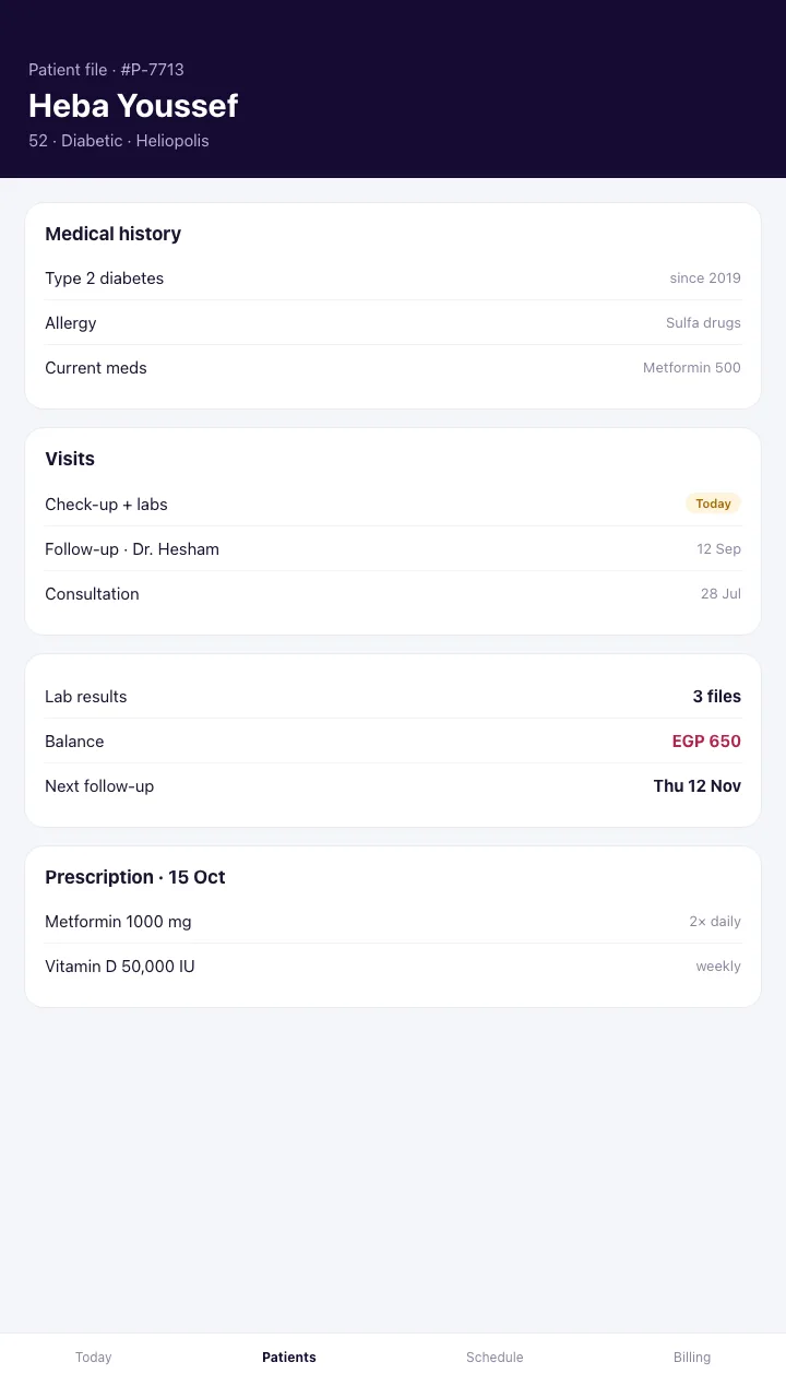 Mobile view